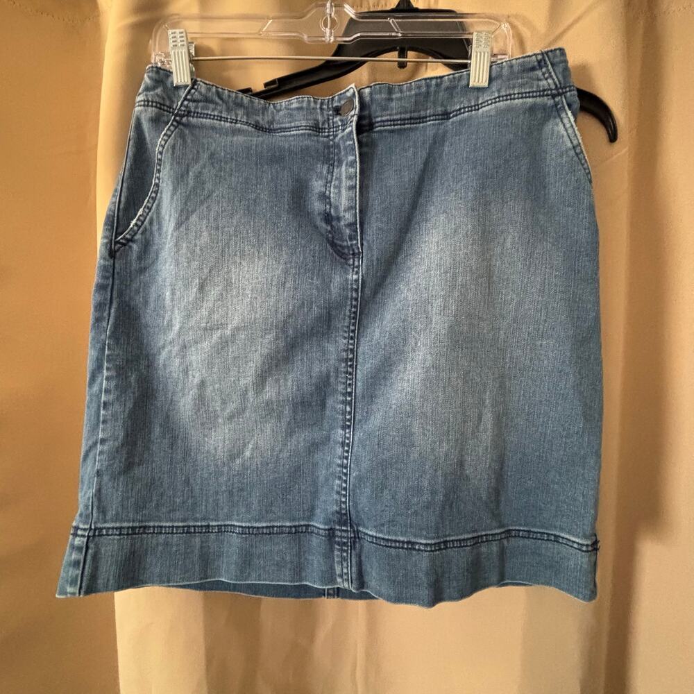 Talbots Denim Straight Skirt Blue Size 12P